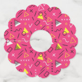 幾何学パターン 7 ワイングラスタグ (正面)