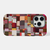 幾何学パッチワーク抽象モザイク柄 iPhoneケース (裏面横)