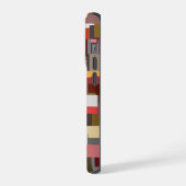 幾何学パッチワーク抽象モザイク柄 iPhoneケース (左側面)