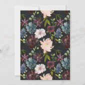 幾何学フローラファーストホーリーコミュニオン招待状 招待状 (裏面)