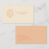 幾何学モダンライオンパステルfeminimeカラーアート 名刺 (正面/裏面)