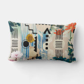 幾何学モダン学 ランバークッション (裏面)