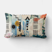 幾何学モダン学 ランバークッション (正面)