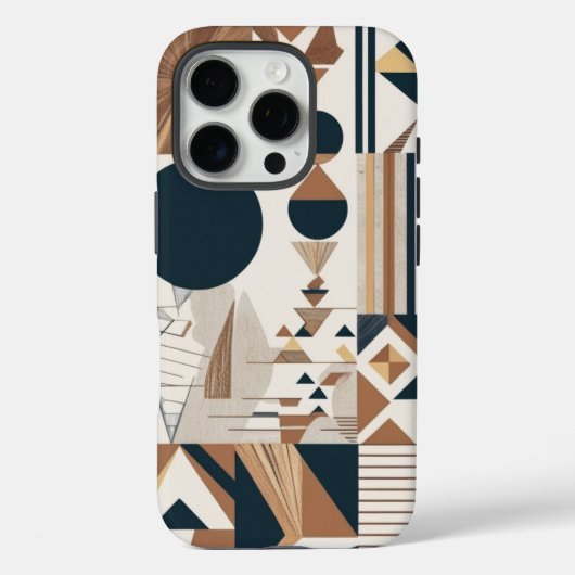 幾何学モダン抽象デザイン フォンケース Case-Mate iPhoneケース (裏面)