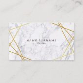 幾何学モダン模様大理石名刺 名刺 (正面)