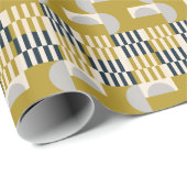 幾何学モダン的、レトロな北欧パターン ラッピングペーパー (ロールコーナー)