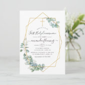 幾何学ユーカリ最初の聖餐式 招待状 (スタンド正面)