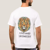 幾何学ライオンTシャツ** Tシャツ (裏面)