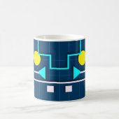 幾何学レトロテック コーヒーマグカップ (中央)