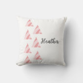 幾何学三角形と名前 クッション (正面)