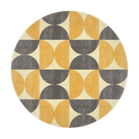 幾何学中世紀のモダンスタイルパターン。 カッティングボード (正面)