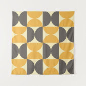 幾何学中世紀のモダンスタイルパターン。 タペストリー (正面(横))