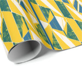 幾何学中世紀はっきりした型パタモダンーン ラッピングペーパー (ロールコーナー)