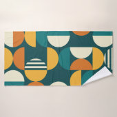 幾何学中世紀シームレモダンスパターン – 60 バスタオル (バスタオル)