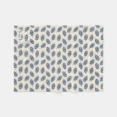 幾何学亀の毛布 フリースブランケット (正面(横))