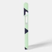 幾何学交差パステルグリーンライン（名前あり） Case-Mate iPhoneケース (裏面 / 左)
