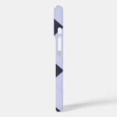 幾何学交差パステルブルー線(名前あり) Case-Mate iPhoneケース (裏面 / 左)