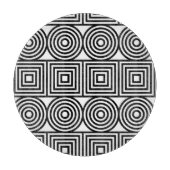 幾何学円と正方形 カッティングボード (正面)