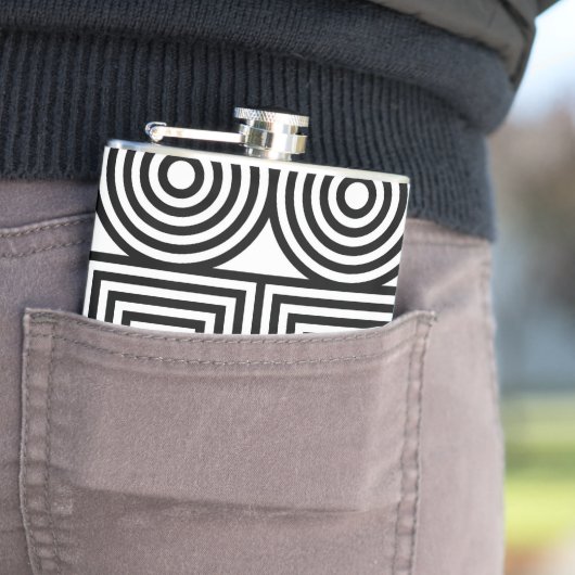 幾何学円と正方形 フラスク (インサイチュ)