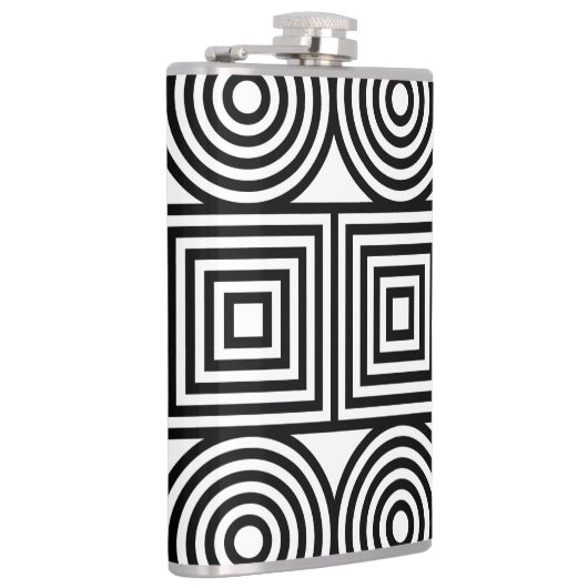 幾何学円と正方形 フラスク (右)