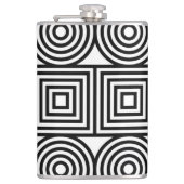 幾何学円と正方形 フラスク (正面)