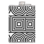 幾何学円と正方形 フラスク (裏面)