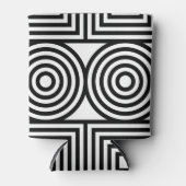 幾何学円と正方形 缶クーラー (正面)