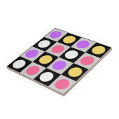 幾何学円のドットパターン タイル (側面)