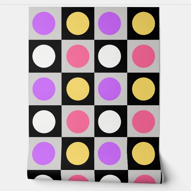 幾何学円のドットパターン 壁紙 (ほどく)