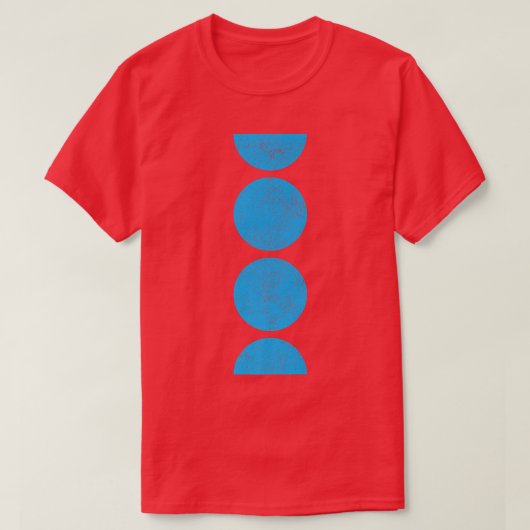 幾何学円の図形の図形の図形 Tシャツ (デザイン正面)