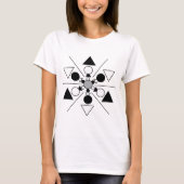 幾何学円の幾何学模様 Tシャツ (正面)