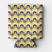 幾何学円パターン 缶クーラー (正面)