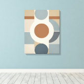 幾何学円モダン抽象芸術キャンバスのウォールアート キャンバスプリント (インサイチュ (ウッドフロア))