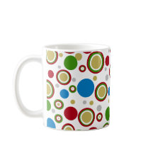 幾何学円レッドグリーンブルーシルバー金ゴールド