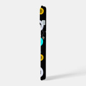 幾何学円抽象芸術 iPhone 15ケース (左側面)