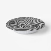 幾何学円紙ボウル（白黒） ペーパーボウル (傾斜あり)