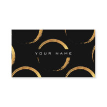 幾何学円絵画のゴールデンブラックVIP