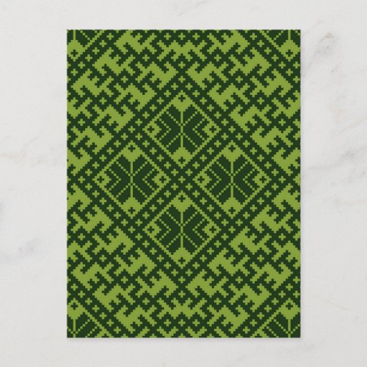 幾何学北模様はがき ポストカード (正面)