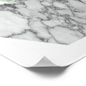 幾何学北欧の海岸風のアートプリント ポスター (角)