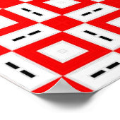 幾何学四角形と長方形パターン ポスター (角)