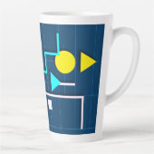 幾何学回路マグ カフェラテマグ (右)