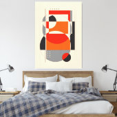 幾何学図形3 |幾何学模様 キャンバスプリント (インサイチュ (寝室))