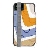 幾何学図形 6 INCIPIO iPhoneウォレットケース (フォリオ裏面)