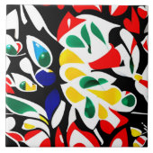 幾何学型水滴パネル | カラーモダンアート タイル (正面)