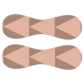 幾何学大きな三角形モチャムースほこりっぽいピンク ソフトボール (パネル)