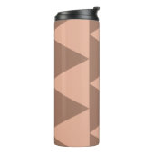 幾何学大きな三角形モチャムースほこりっぽいピンク タンブラー (回転左)