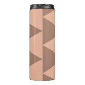 幾何学大きな三角形モチャムースほこりっぽいピンク タンブラー (裏面)