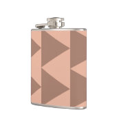 幾何学大きな三角形モチャムースほこりっぽいピンク フラスク (左)