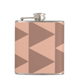 幾何学大きな三角形モチャムースほこりっぽいピンク フラスク