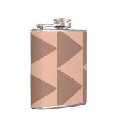 幾何学大きな三角形モチャムースほこりっぽいピンク フラスク (右)